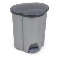 Curver Poubelle à pédale TRIO pour les déchets triés