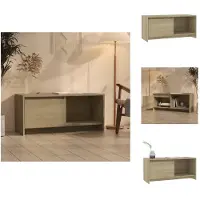 vidaXL Armoire TV Chêne Sonoma 90x35x40 cm Bois composite - Meuble TV