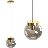 Toolight Lampe Suspendue APP1151-1CP Gold Grey