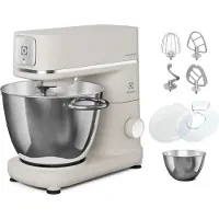 Electrolux E6KM1-4OWT Stand mixer 1200 W Satin steel, White