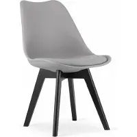 Leobert MARK chaise - gris / pieds noirs x 1