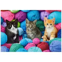 Castorland Puzzle 1000 pièces Chatons dans un magasin de laine 104796