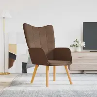 Prolenta Maison Exclusive - Fauteuil relax en tissu marron