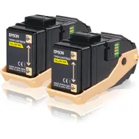 Epson Toner S050606 jaune 2x - Multipack
