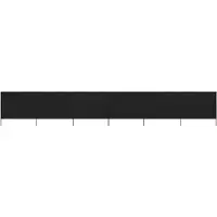 vidaXL 2025 cloris 6 pièces tissu brise-vent 800 x 120 cm noir - Parasols Sale6189893 1parcel