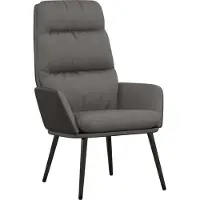 Syfax Chaise de relaxation Gris clair Tissu