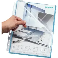 Eichner Pochettes extensibles , format A4, ouverture supérieure et demi-ouverture à droite, 10 pièces,
