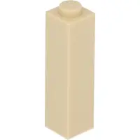 LEGO brique 1x1x3 tan