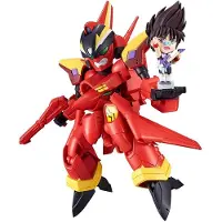 Tamashii Nations Macross 7 Tiny Session Véhicule avec figurine VF-19 Custom Fire Valkyrie with Basara Nekki 11 cm