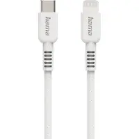Hama Câble de charge "Eco", USB-C - Lightning, 1 m, blanc (00187284)