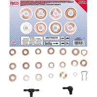 Bgs Assortiment de joints d'étanchéité en cuivre pour injecteurs 551 pcs - 8107