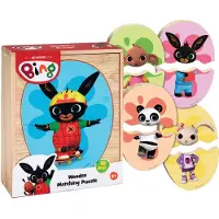 Lisciani Bing Houten Match Puzzel, 10 pièces