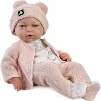 MuÑecas Guca Guca 894 NEW BORN - poupée réaliste avec corps en tissu doux - 36 cm