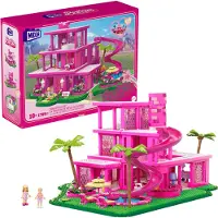 Barbie MEGA film jouet de construction pour adultes, reproduction de villa de rêve avec 1.795 pièces, petites poupées et Ken et accessoires, pour collectionneurs