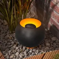 Esotec Solar Coupe de feu scintillement réaliste effet de flamme IP44 METAL 102365