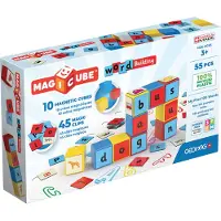 Geomag Magicube Construction de mots Clips recyclés 55 pc