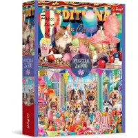 Trefl CLUBS PUZZLE 2x500 Fluffy amis chats chiens 37495