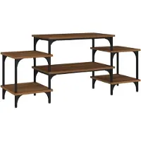 Syfax Meuble TV Chêne marron 117x35x52 cm Bois d'ingénierie