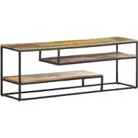 Prolenta Maison Exclusive - Meuble TV 130 x 30 x 45 cm en bois massif recyclé