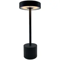 Lumisky Lampe de table sans fil touch en aluminium gris foncé LED ROBY H30cm