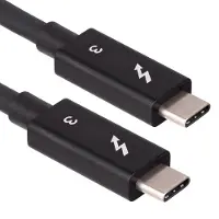 Akyga Câble USB AK-USB-33 USB type C Thunderbolt 3 (m) / USB type C Thunderbolt 3 (m) ver. 3.1 0.5m noir