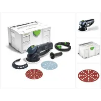 Festool RO 150 FEQ-Plus ROTEX Ponceuse excentrique à engrenage 720W course 5mm ( 571805 ) dans Systainer + 50x disques abrasifs P60