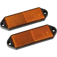 Lampa Lampe à réflecteur rectangulaire 90x35 mm Orange Set de 2 pièces homologuées E11