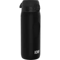 Ion8 | Gourde 750 ml - Noir - Sans BPA - Design innovant - Légère et robuste