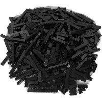 LEGO Briques hautes Noir 1 rangée NOUVEAU ! Quantité 50x - Chaque mélange est composé individuellement
