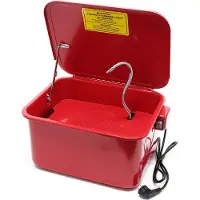 Wiltec Fontaine de dégraissage Nettoyage de pièces mécaniques Bac de lavage 13l avec pompe Garage Atelier