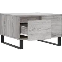 vidaXL Table basse Gris Sonoma 55x55x36,5 cm Bois composite
