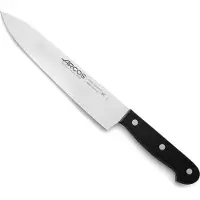 Arcos Couteau de chef Universal 284804 en acier au nitrum, avec mangue en polyoxyméthylène et lame de 20 cm en coffret