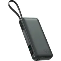 4smarts Powerbank Enterprise 20000Mah 130W avec câble Usb-C intégré Gris/Espace Grey 541134