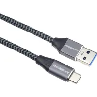 PremiumCord USB-C - USB-A 3.0 Câble USB tressé de 3 m