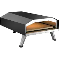 Toboli Four à Pizza à gaz avec pierre à pizza 330x330mm Portable pour Jardin et extérieur Four fonctionnant au gaz