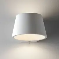 Astro Applique murale en plâtre E14 Lampe en plâtre Koza Up&Down Applique murale Interrupteur