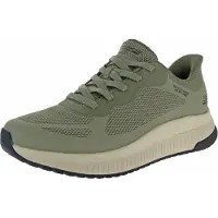 SKECHERS Bobs Squad 4 : Chaussures de sport pour femmes, chaussures de training, couleur verte, style décontracté