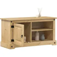Prolenta Meuble TV Corona, 100x40x52 cm, en bois massif de pin