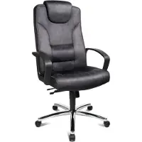 Topstar fauteuil de direction "Comfort Point 50 microfibre" chrome