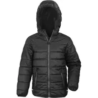 Result Veste matelassée Core Junior pour enfants RW5242 (2XL) (Noir)