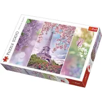 Trefl Puzzle Printemps à Paris - Romantique / 1000 pièces