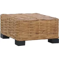 Syfax Table basse 47x47x28 cm rotin naturel