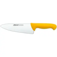 Arcos Couteau de chef couleur - Prof 292700 acier inoxydable nitrum et mangue ergonomique jaune lame en polypropylène et 20 cm, vitrine