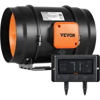 Vevor 68W Ventilateur de conduit d'évacuation des fumées Ventilateur de conduit en ligne