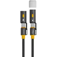 4smarts Kabel Usb-C Explorer 3W1 240W 1.5M Czarny