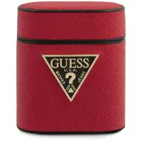 GUESS Guaca2Vsatmlre Airpods 1/2 Coverczerwony/Red Saffiano