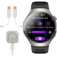 INF Montre intelligente avec ECG, appels Bluetooth et surveillance de la santé Argent
