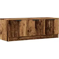 Syfax Meuble TV vieux bois 102x35x36,5 cm bois d'ingénierie