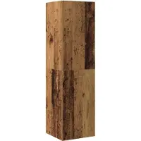 Syfax Meuble TV vieux bois 30,5x30x110 cm bois d'ingénierie