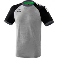 Erima Zenari 3.0 Maillot à Manches Courtes Hommes - Gris Mélange / Noir / Gris Foncé